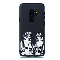 Handyhülle Silikon Hülle Gummi Schutzhülle Modisch Muster für Samsung Galaxy S9 Plus Weiß