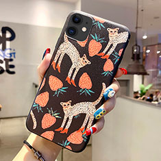 Handyhülle Silikon Hülle Gummi Schutzhülle Modisch Muster H06 für Apple iPhone 11 Schwarz