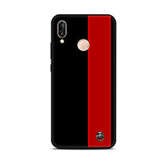 Handyhülle Silikon Hülle Gummi Schutzhülle Modisch Muster S01 für Huawei Nova 3e Rot