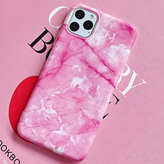 Handyhülle Silikon Hülle Gummi Schutzhülle Modisch Muster S02 für Apple iPhone 11 Pro Rosa