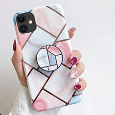 Handyhülle Silikon Hülle Gummi Schutzhülle Modisch Muster S06 für Apple iPhone 11 Rosa