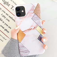 Handyhülle Silikon Hülle Gummi Schutzhülle Modisch Muster S07 für Apple iPhone 11 Weiß