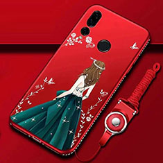 Handyhülle Silikon Hülle Gummi Schutzhülle Motiv Kleid Mädchen K01 für Huawei Honor 20i Plusfarbig