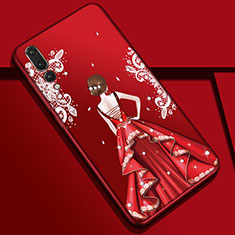 Handyhülle Silikon Hülle Gummi Schutzhülle Motiv Kleid Mädchen S01 für Huawei P20 Pro Plusfarbig