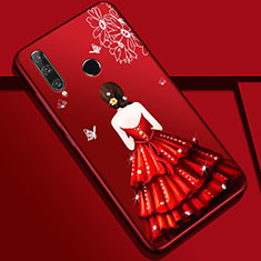 Handyhülle Silikon Hülle Gummi Schutzhülle Motiv Kleid Mädchen Z01 für Huawei Honor 20 Lite Bunt