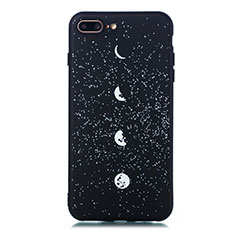 Handyhülle Silikon Hülle Gummi Schutzhülle Sternenhimmel für Apple iPhone 8 Plus Plusfarbig