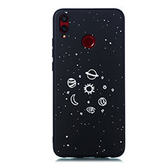 Handyhülle Silikon Hülle Gummi Schutzhülle Sternenhimmel für Huawei Honor 8X Schwarz