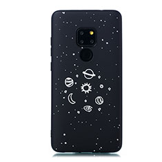 Handyhülle Silikon Hülle Gummi Schutzhülle Sternenhimmel für Huawei Mate 20 Schwarz