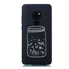 Handyhülle Silikon Hülle Gummi Schutzhülle Sternenhimmel für Huawei Mate 20 Weiß