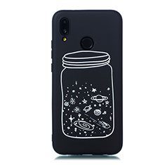 Handyhülle Silikon Hülle Gummi Schutzhülle Sternenhimmel für Huawei P20 Lite Weiß