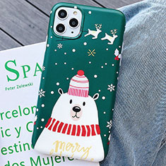 Handyhülle Silikon Hülle Gummi Schutzhülle Weihnachten S01 für Apple iPhone 11 Pro Grün