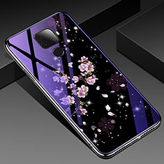 Handyhülle Silikon Hülle Rahmen Schutzhülle Spiegel Blumen für Huawei Nova 5z Plusfarbig