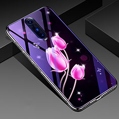 Handyhülle Silikon Hülle Rahmen Schutzhülle Spiegel Blumen für Oppo RX17 Pro Rosa
