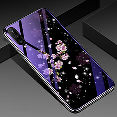 Handyhülle Silikon Hülle Rahmen Schutzhülle Spiegel Blumen für Samsung Galaxy A70 Plusfarbig