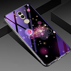 Handyhülle Silikon Hülle Rahmen Schutzhülle Spiegel Blumen H01 für Huawei Mate 20 Lite Plusfarbig