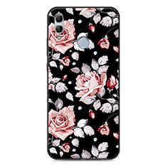 Handyhülle Silikon Hülle Rahmen Schutzhülle Spiegel Blumen S01 für Huawei Honor 10 Lite Rosa