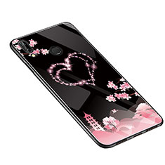 Handyhülle Silikon Hülle Rahmen Schutzhülle Spiegel Blumen S01 für Huawei Nova 3e Rosa