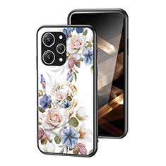Handyhülle Silikon Hülle Rahmen Schutzhülle Spiegel Blumen S01 für Xiaomi Redmi 12 4G Weiß