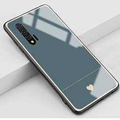 Handyhülle Silikon Hülle Rahmen Schutzhülle Spiegel Liebe Herz für Huawei Nova 6 5G Grau