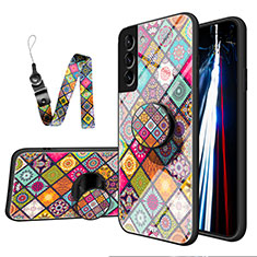 Handyhülle Silikon Hülle Rahmen Schutzhülle Spiegel Modisch Muster A01 für Samsung Galaxy S21 5G Bunt