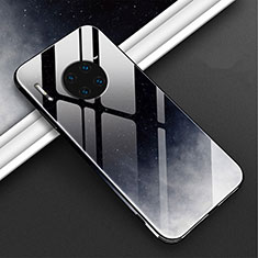 Handyhülle Silikon Hülle Rahmen Schutzhülle Spiegel Modisch Muster C01 für Huawei Mate 30 5G Schwarz