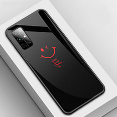 Handyhülle Silikon Hülle Rahmen Schutzhülle Spiegel Modisch Muster für Huawei Honor 30S Schwarz