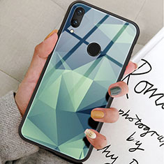 Handyhülle Silikon Hülle Rahmen Schutzhülle Spiegel Modisch Muster für Huawei Honor 8X Grün