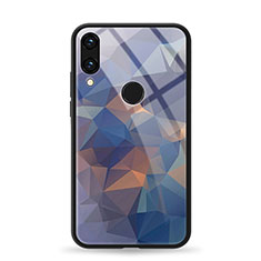 Handyhülle Silikon Hülle Rahmen Schutzhülle Spiegel Modisch Muster für Huawei Honor V10 Lite Blau
