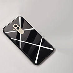 Handyhülle Silikon Hülle Rahmen Schutzhülle Spiegel Modisch Muster für Huawei Mate 20 Lite Schwarz