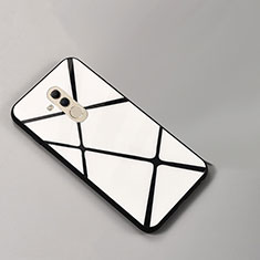 Handyhülle Silikon Hülle Rahmen Schutzhülle Spiegel Modisch Muster für Huawei Mate 20 Lite Silber