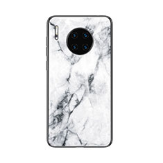 Handyhülle Silikon Hülle Rahmen Schutzhülle Spiegel Modisch Muster für Huawei Mate 30 5G Weiß