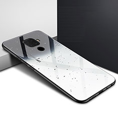 Handyhülle Silikon Hülle Rahmen Schutzhülle Spiegel Modisch Muster für Huawei Mate 30 Lite Grau