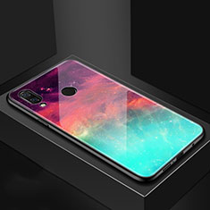 Handyhülle Silikon Hülle Rahmen Schutzhülle Spiegel Modisch Muster für Huawei P Smart+ Plus Bunt