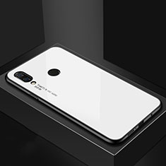 Handyhülle Silikon Hülle Rahmen Schutzhülle Spiegel Modisch Muster für Huawei P Smart+ Plus Weiß