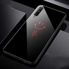 Handyhülle Silikon Hülle Rahmen Schutzhülle Spiegel Modisch Muster für Huawei P Smart Pro (2019) Schwarz
