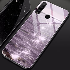 Handyhülle Silikon Hülle Rahmen Schutzhülle Spiegel Modisch Muster für Huawei P30 Lite New Edition Violett
