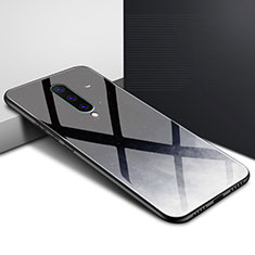 Handyhülle Silikon Hülle Rahmen Schutzhülle Spiegel Modisch Muster für OnePlus 8 Schwarz