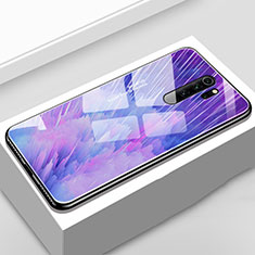 Handyhülle Silikon Hülle Rahmen Schutzhülle Spiegel Modisch Muster für Oppo A11 Violett