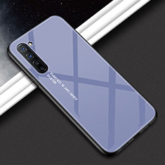 Handyhülle Silikon Hülle Rahmen Schutzhülle Spiegel Modisch Muster für Oppo Find X2 Lite Grau