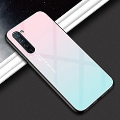 Handyhülle Silikon Hülle Rahmen Schutzhülle Spiegel Modisch Muster für Oppo Find X2 Lite Rosa