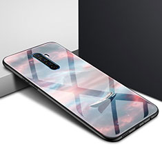 Handyhülle Silikon Hülle Rahmen Schutzhülle Spiegel Modisch Muster für Oppo Reno Ace Plusfarbig