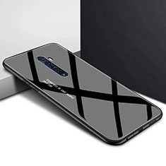 Handyhülle Silikon Hülle Rahmen Schutzhülle Spiegel Modisch Muster für Oppo Reno2 Schwarz