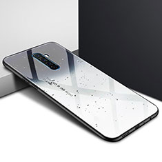 Handyhülle Silikon Hülle Rahmen Schutzhülle Spiegel Modisch Muster für Realme X2 Pro Grau