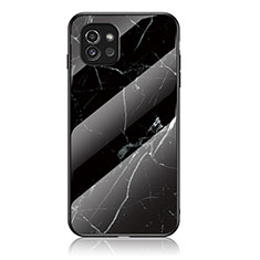 Handyhülle Silikon Hülle Rahmen Schutzhülle Spiegel Modisch Muster für Samsung Galaxy A03 Schwarz