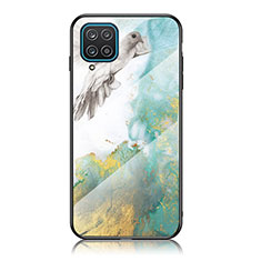 Handyhülle Silikon Hülle Rahmen Schutzhülle Spiegel Modisch Muster für Samsung Galaxy A12 5G Grün
