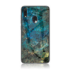 Handyhülle Silikon Hülle Rahmen Schutzhülle Spiegel Modisch Muster für Samsung Galaxy A20e Blau