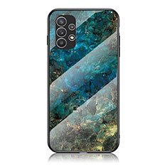 Handyhülle Silikon Hülle Rahmen Schutzhülle Spiegel Modisch Muster für Samsung Galaxy A23 5G Blau