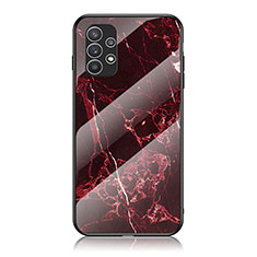 Handyhülle Silikon Hülle Rahmen Schutzhülle Spiegel Modisch Muster für Samsung Galaxy A23 5G Rot