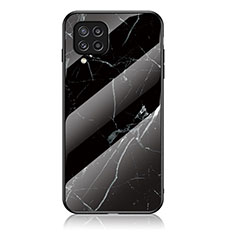 Handyhülle Silikon Hülle Rahmen Schutzhülle Spiegel Modisch Muster für Samsung Galaxy M32 4G Schwarz