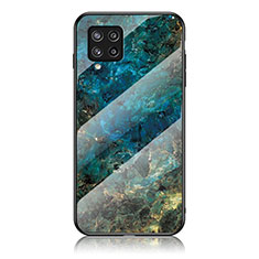 Handyhülle Silikon Hülle Rahmen Schutzhülle Spiegel Modisch Muster für Samsung Galaxy M42 5G Blau